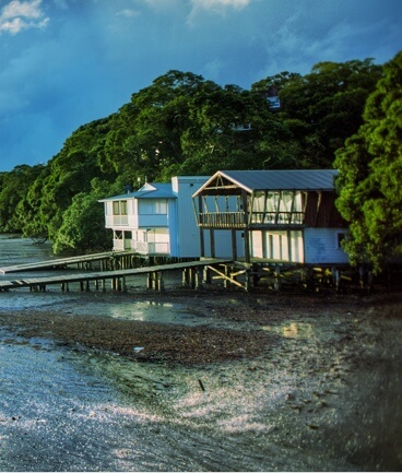 Beach house with small walkway/dock